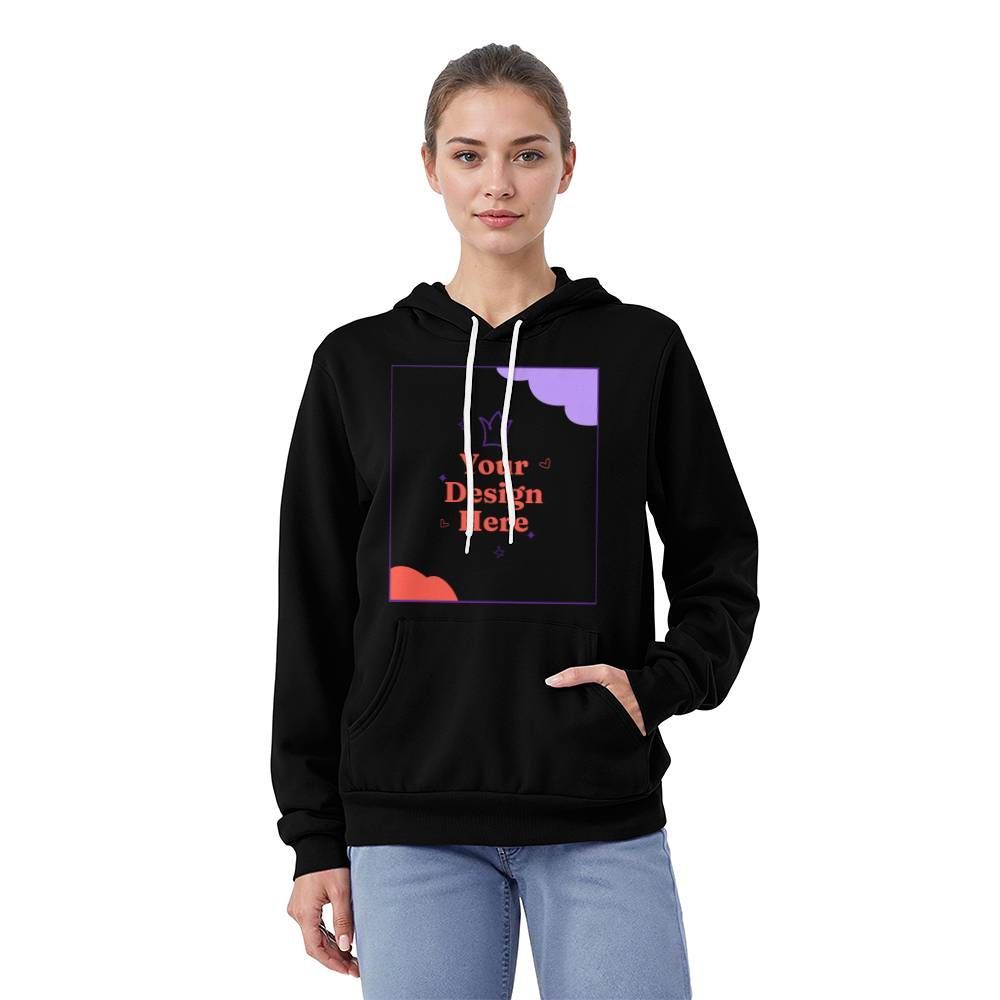 Bella + Canvas 3719 Unisex Pullover Hoodie Front Print