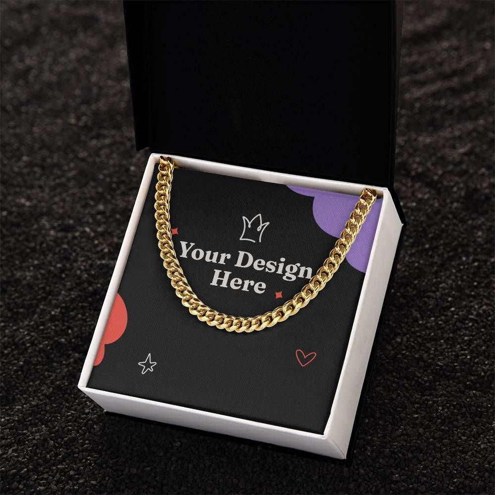 To My Wonderful Fiance Cuban Link Chain