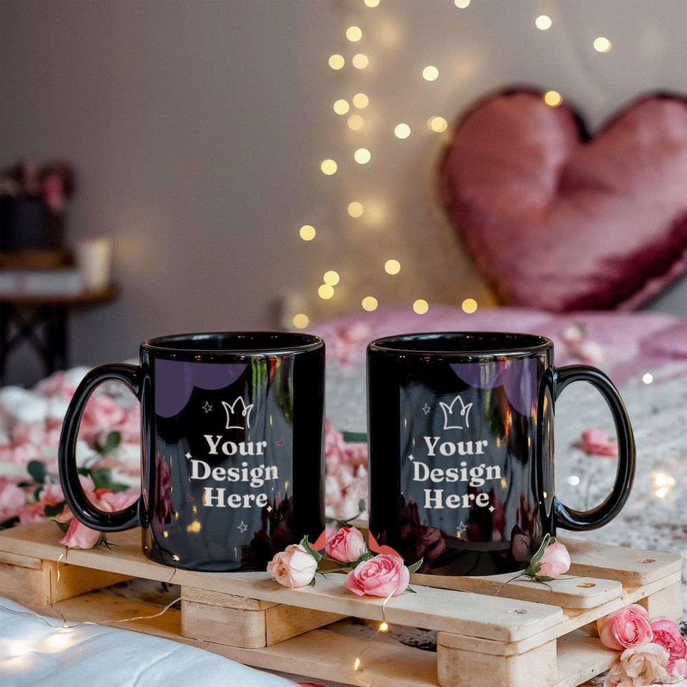 Black Ceramic Mug Multiple Variants