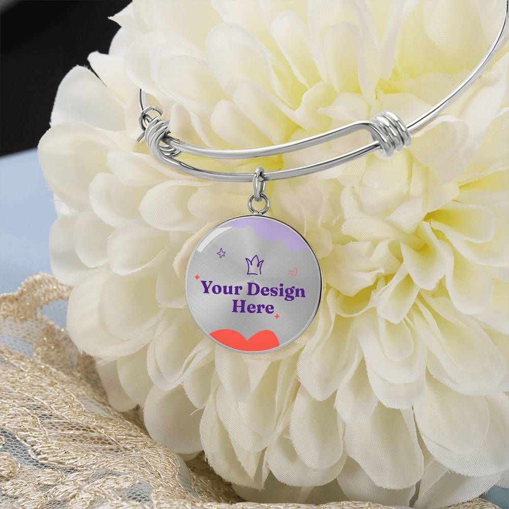 Non-Message Card Luxury Circle Bangle