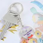 Graphic Circle Keychain