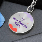 Graphic Circle Keychain