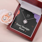 Love Knot Necklace & Earring Set