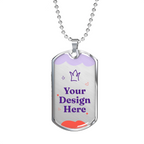 Buyer Upload Dog Tag Necklace with Engraving
