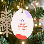 High Gloss Oval Ornament