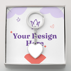 Buyer Upload Graphic Heart Keychain