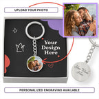 Buyer Upload Graphic Circle Keychain