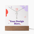 Keepsake Acrylic with Graduation Cap Name Necklace Bundle