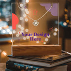 Keepsake Acrylic & Stainless Steel Cross Necklace