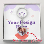Buyer Upload Graphic Heart Keychain