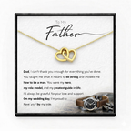 Interlocking Hearts Necklace  For  Father’s Day