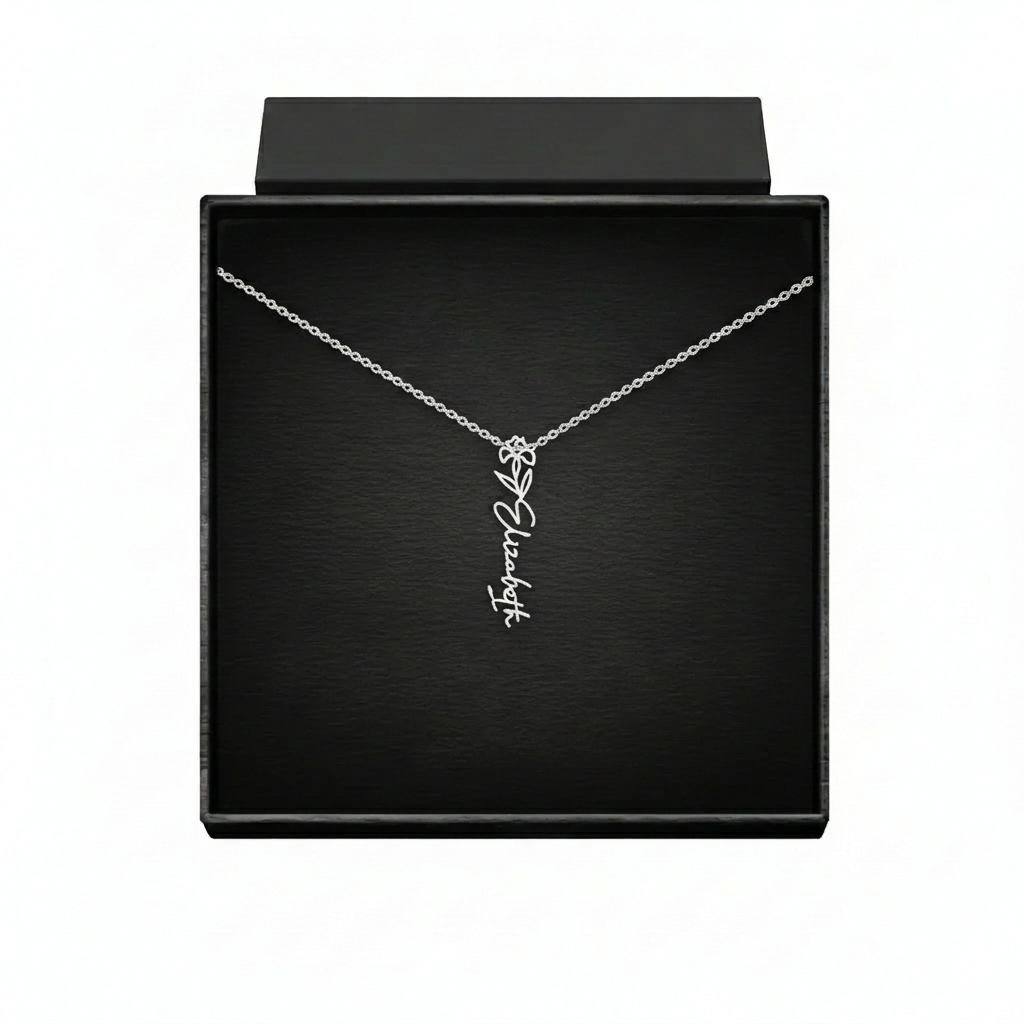 Flower Name Necklace